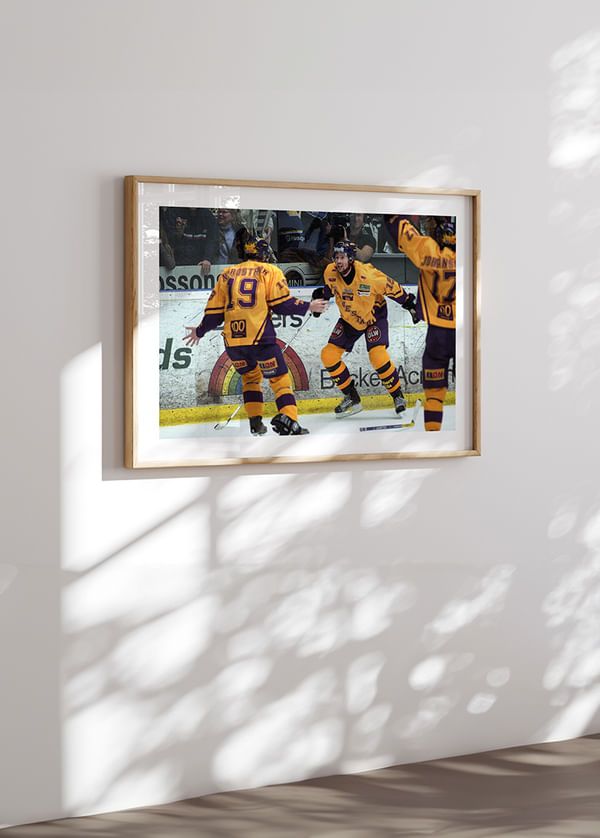 Poster Rickard Wallin Färjestad BK SM-Semifinal 2006 No1 crossfade