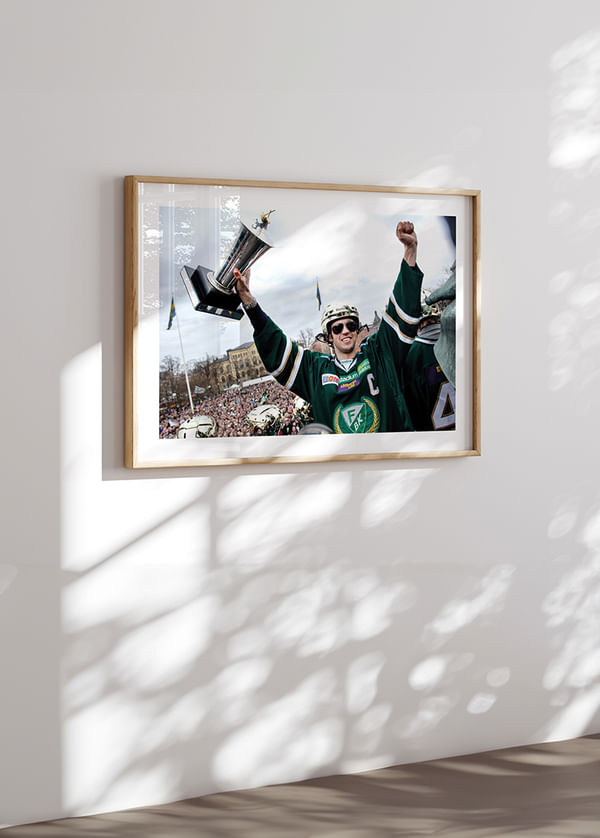 Poster Rickard Wallin Färjestad BK SM-Guld 2009 crossfade