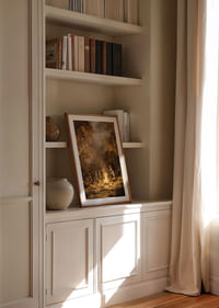 Csontvázgyűjtemény tábortűz mellett titokzatos őszi erdőben-4