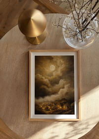 Un clair de lune magique sur un village paisible-4