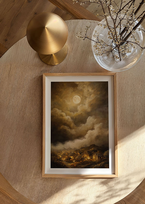 Póster Lunar Glow Village crossfade