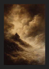 Dramatic clouds surround a secret castle-5