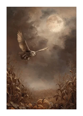 Poster Moonlit Flight