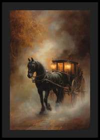 In a mysterious haze, an enchanting horse and carriage appear-4