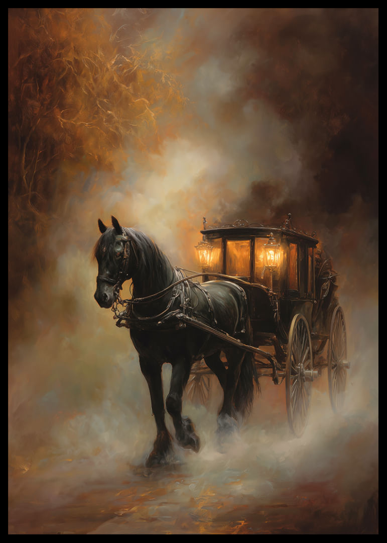 Egy titokzatos ködben egy elbűvölő ló és hintó jelenik meg-12