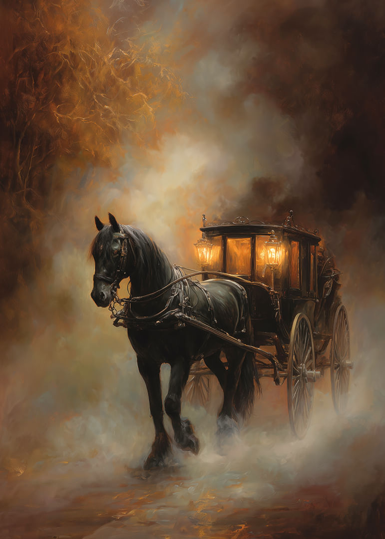 Egy titokzatos ködben egy elbűvölő ló és hintó jelenik meg-12