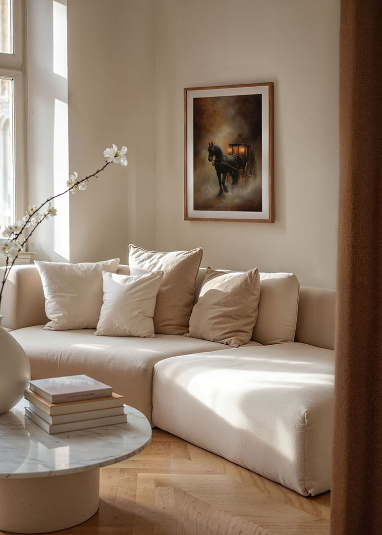 Egy titokzatos ködben egy elbűvölő ló és hintó jelenik meg-12