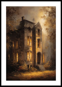 Egy titokzatos kúria, aranyló alkonyatban fürödve-0