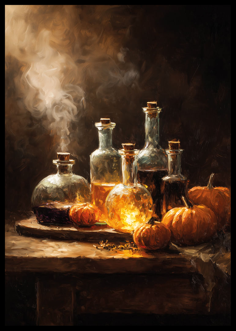 Üvegek és tökök melegen ragyognak az őszi misztikumban-12