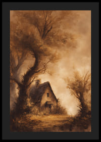 En förtrollad stuga omgiven av dimmig höstskönhet-4