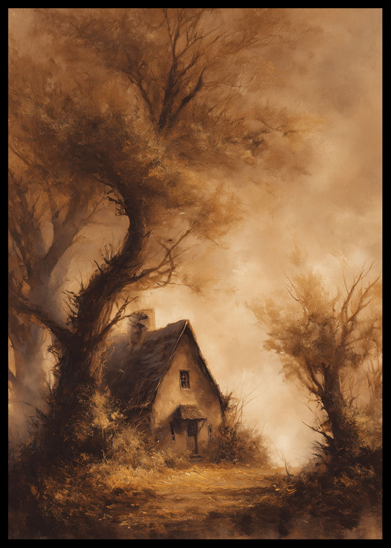 Egy elvarázsolt házikó, ködös őszi szépséggel körülvéve-12