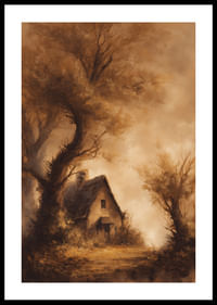 Egy elvarázsolt házikó, ködös őszi szépséggel körülvéve-0