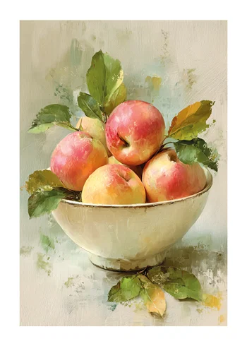 Poster Still Life Bowl With Apple