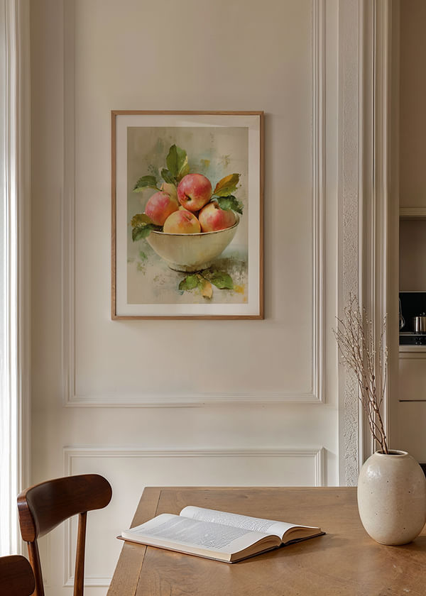 Plakatas Still Life Bowl With Apple crossfade