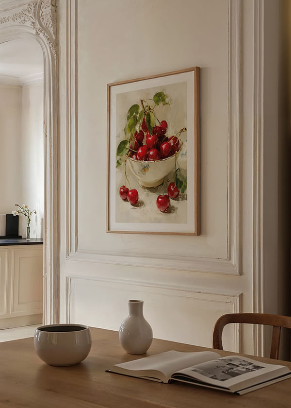 Plakatas Still Life Bowl With Cherrie crossfade