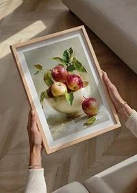 Vibrant apples in a bowl create colorful autumn charm-8