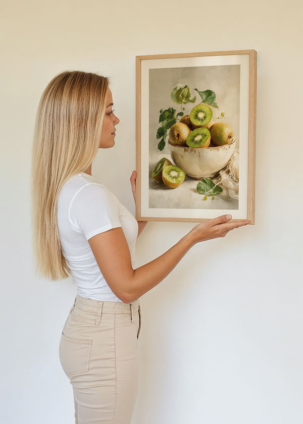 Plakatas Still Life Bowl With Kiwi crossfade
