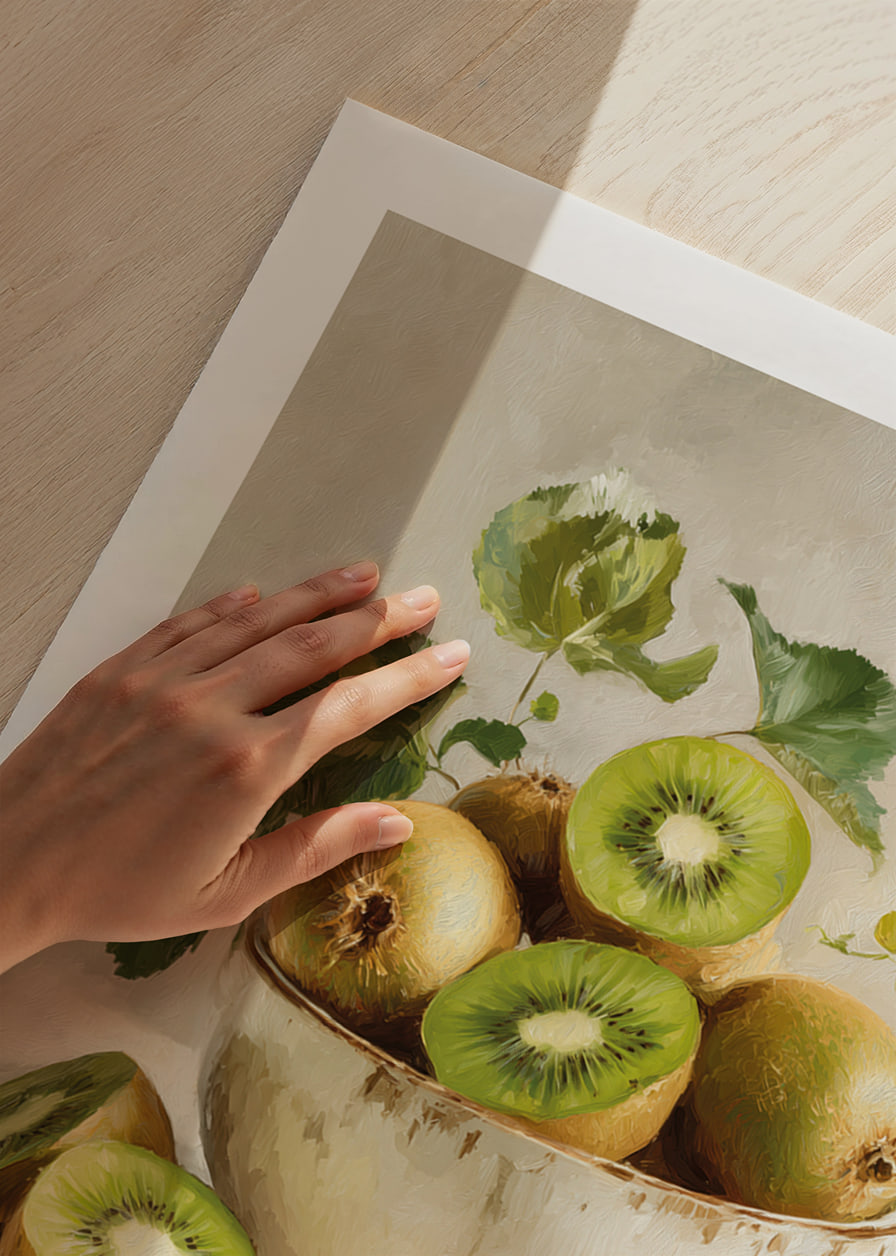 Kiwi i en rustik skål sprider naturlig fräschör-12