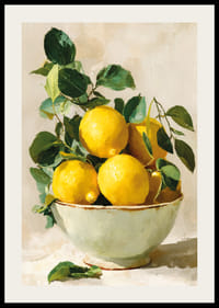 Sunny lemons brighten up a rustic bowl-2