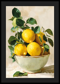 Des citrons ensoleillés égayent un bol rustique-4