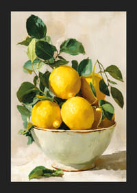 Sunny lemons brighten up a rustic bowl-5