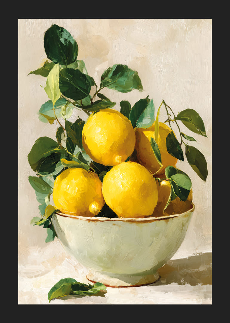Sunny lemons brighten up a rustic bowl-12