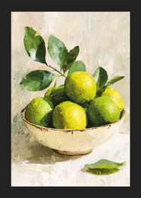 A bowl of vibrant lemons brightens up the room-5