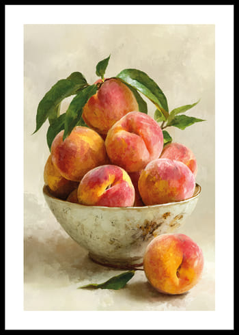 Póster Still Life Bowl With Peach