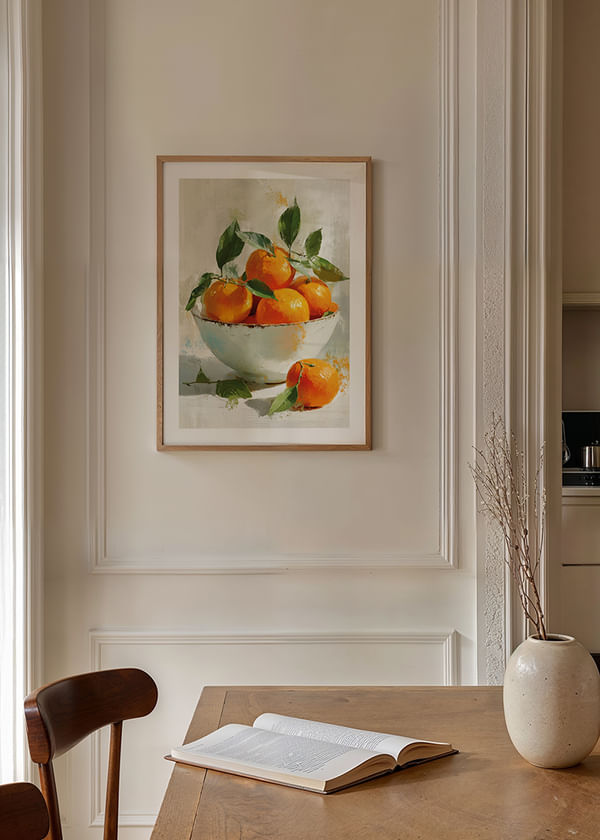 Plakatas Still Life Bowl With Orange crossfade