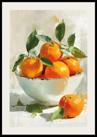 Levande apelsiner i en skål sprider energi och glädje-2