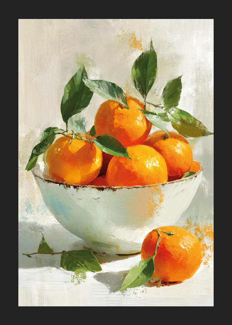 Levande apelsiner i en skål sprider energi och glädje-12