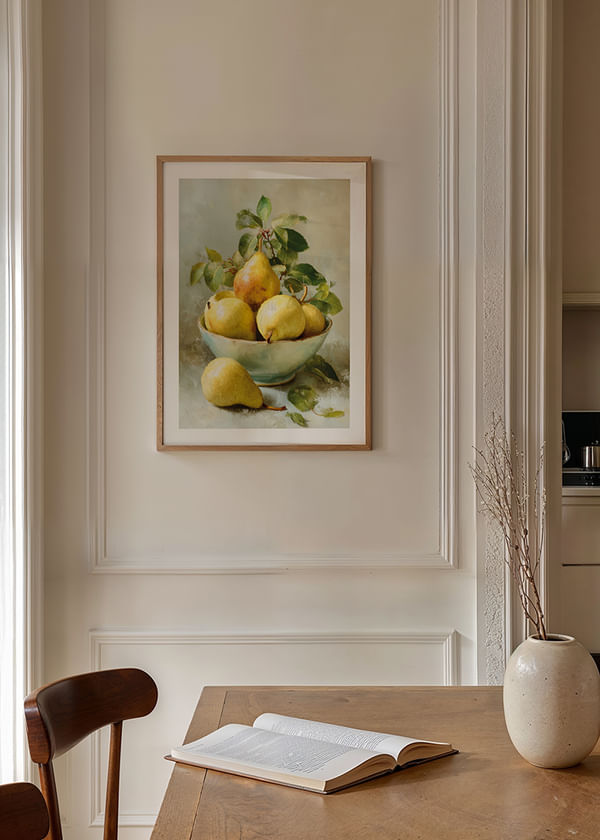 Plakatas Still Life Bowl With Pear crossfade