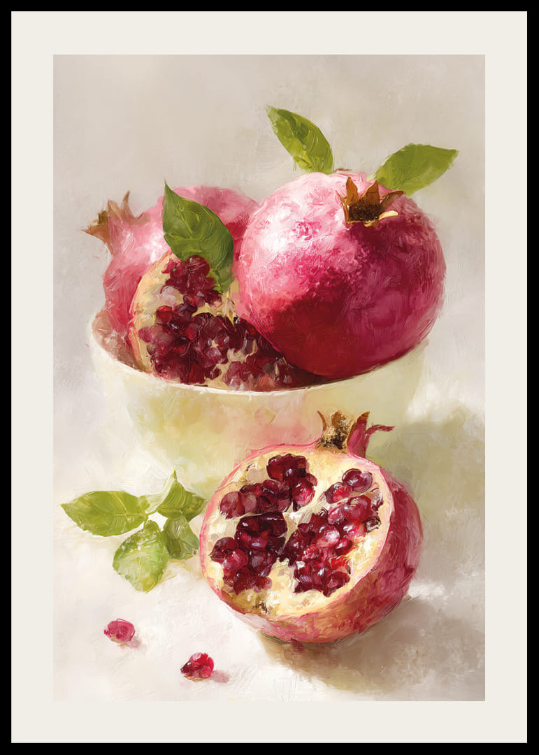 Vibrant pomegranates burst with color and freshness-12