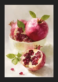 Vibrant pomegranates burst with color and freshness-5