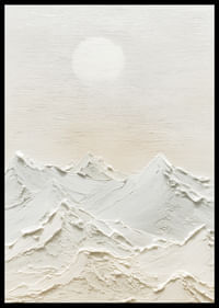 Zachte bergen onder een kalme hemel creëren een vredige harmonie-2