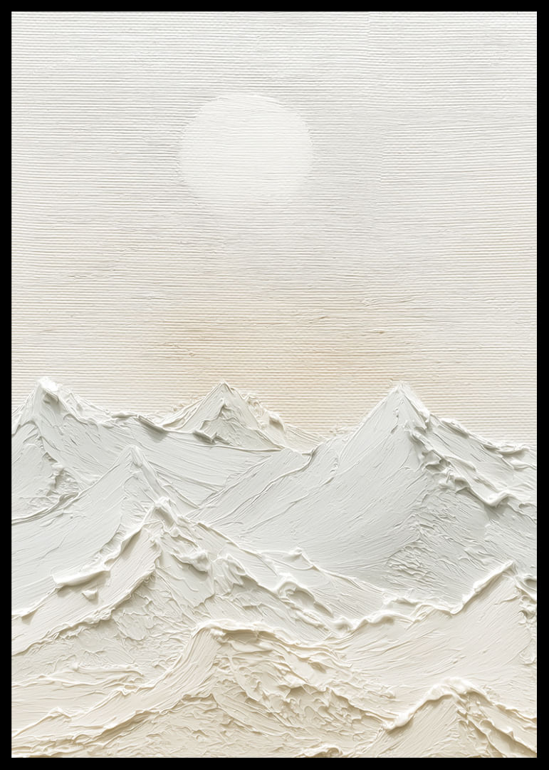 Zachte bergen onder een kalme hemel creëren een vredige harmonie-12