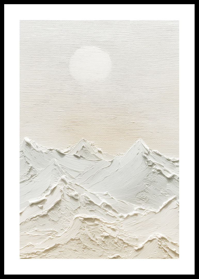 Zachte bergen onder een kalme hemel creëren een vredige harmonie-12