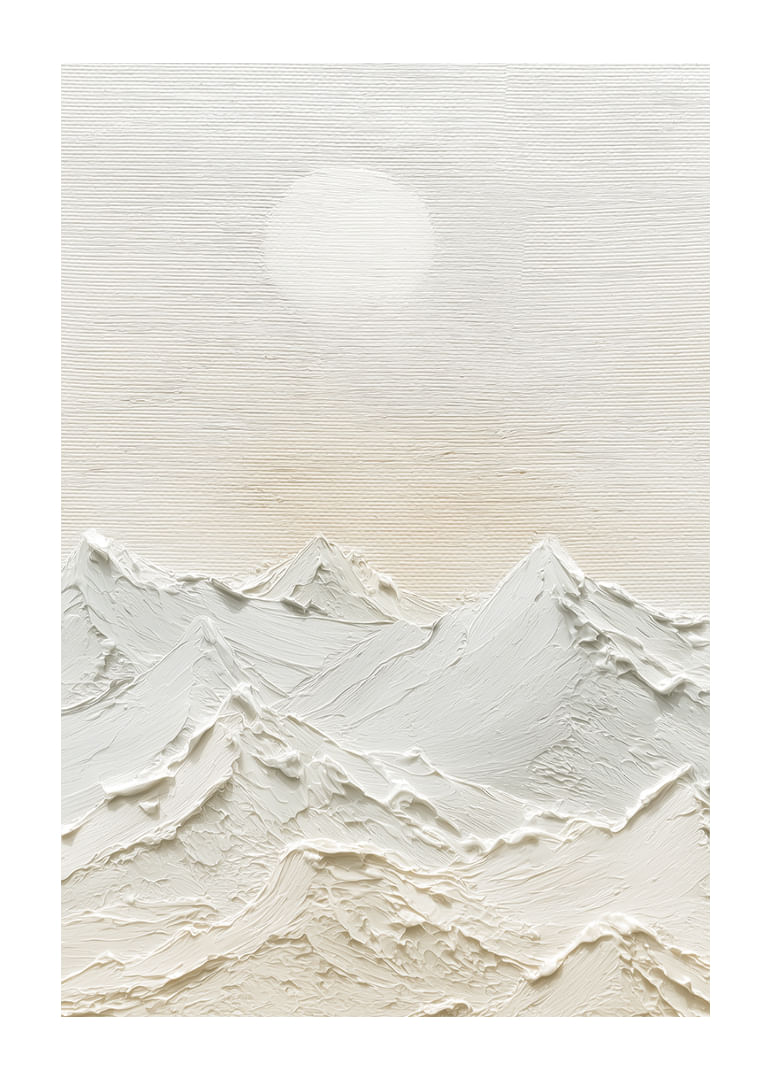 Zachte bergen onder een kalme hemel creëren een vredige harmonie-12