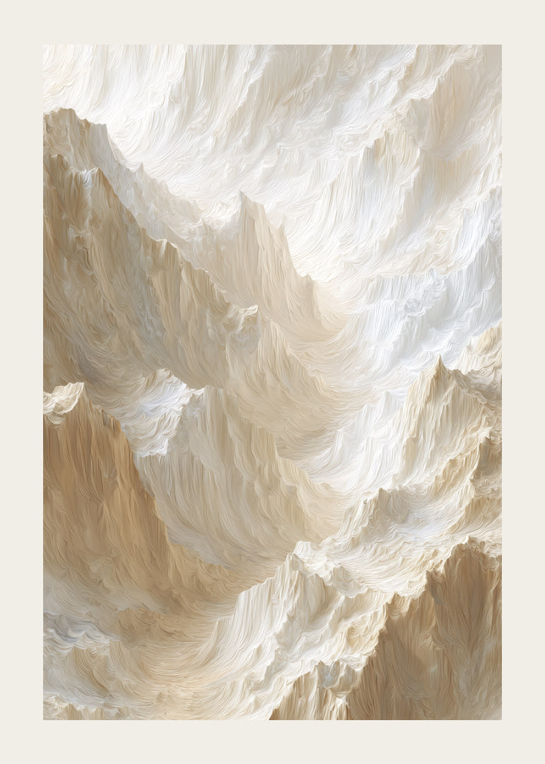 Soft, dreamy rock formations in shimmering hues-12