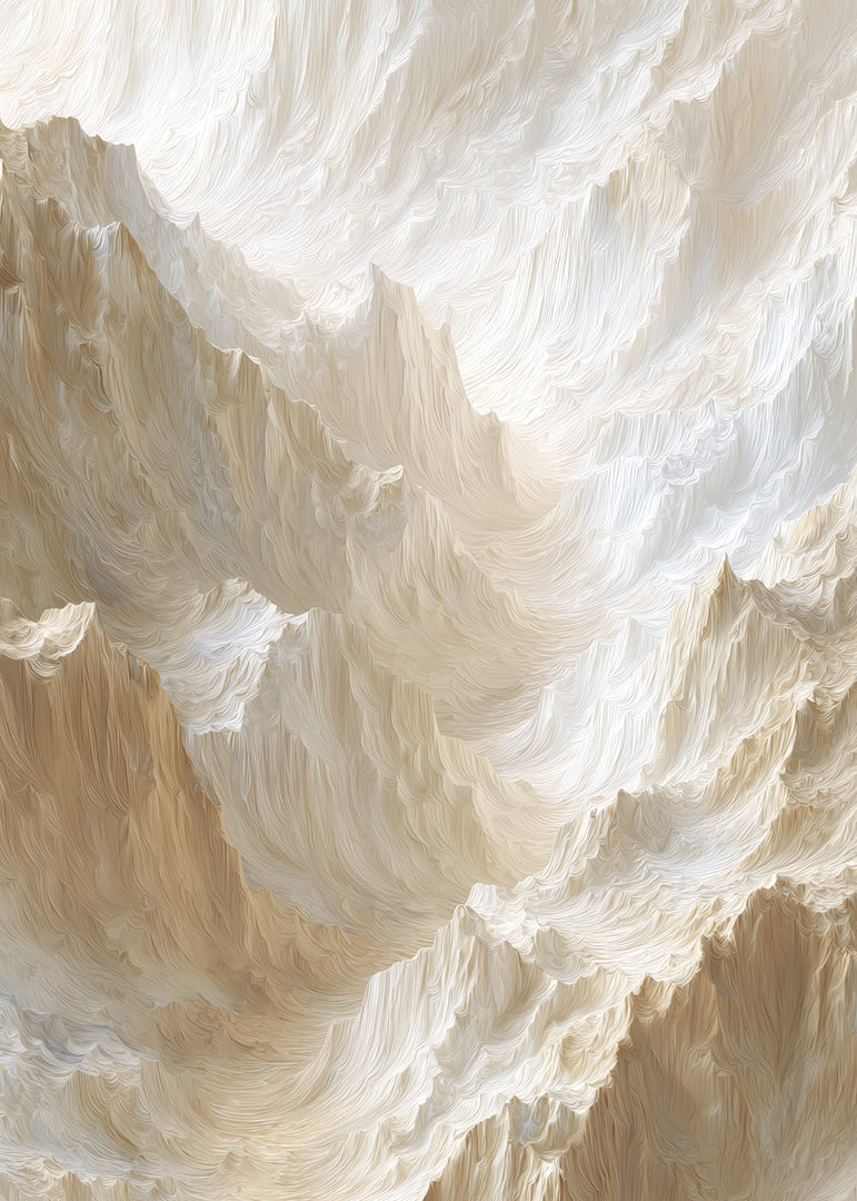 Soft, dreamy rock formations in shimmering hues-12