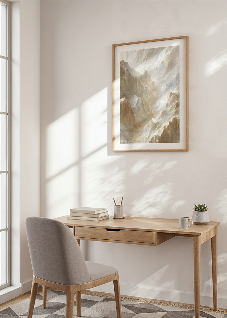 Soft, dreamy rock formations in shimmering hues-12
