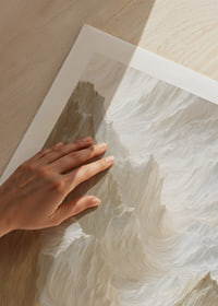 Soft, dreamy rock formations in shimmering hues-9