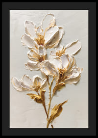 Magnolia expressive with golden brushstrokes-4