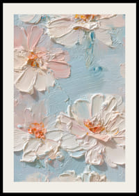 Des fleurs aux teintes pastel douces dansent dans une élégance harmonieuse-2