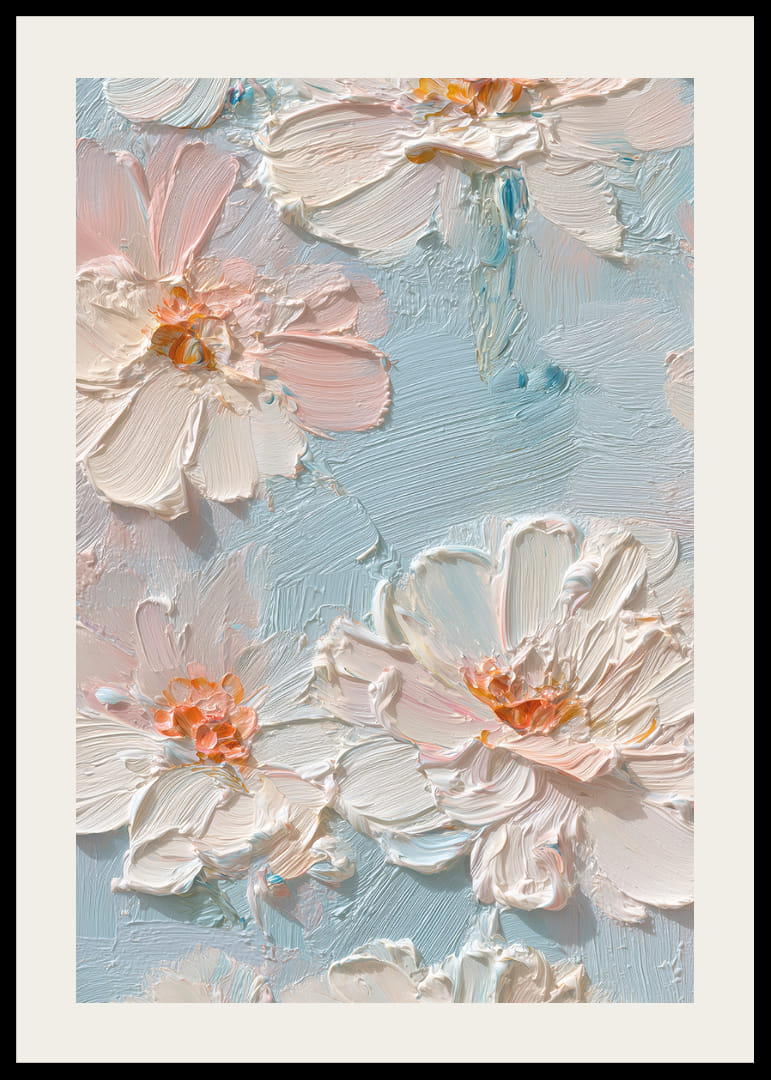 Des fleurs aux teintes pastel douces dansent dans une élégance harmonieuse-12