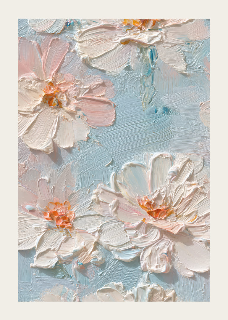 Des fleurs aux teintes pastel douces dansent dans une élégance harmonieuse-12