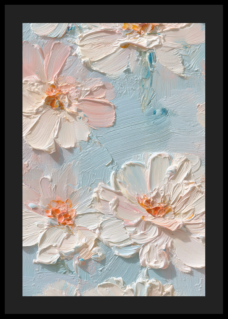 Des fleurs aux teintes pastel douces dansent dans une élégance harmonieuse-12