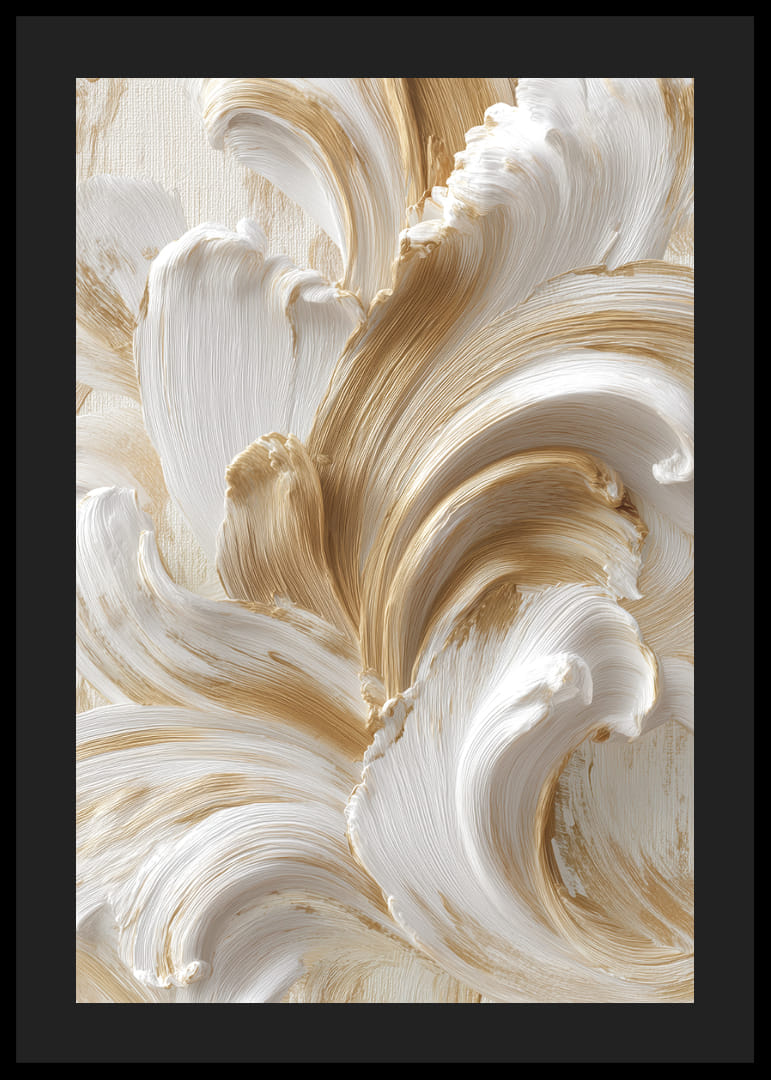 Golf van gouden penseelstreken in elegante beweging-12