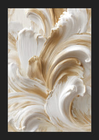 Golf van gouden penseelstreken in elegante beweging-5