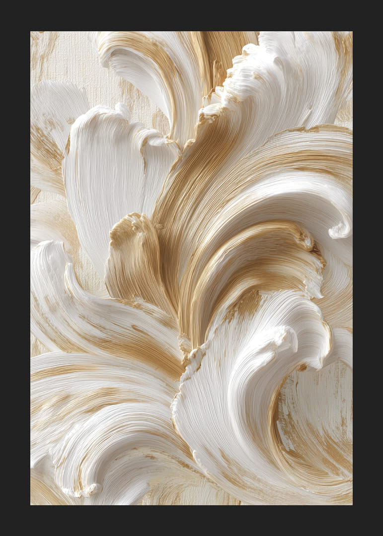 Golf van gouden penseelstreken in elegante beweging-12